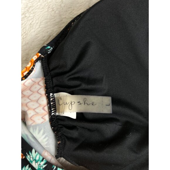 Cup She Pineapple Print Swim Top Size Large - Picture 5 of 9